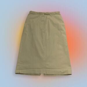 FACONNABLE Women’s 2 Tan / Cream Cotton Skirt